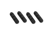 Kabelkanal / Kabelschlauch - DUTZO Kabelhalter - 3 loch - 4 pack - Schwarz - DCORDHOL3BLK