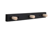 Werkzeugkisten & Aufbewahrungssysteme - Home>it coat rack with 3 hooks 28 cm black/natural hook beech - 12295
