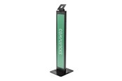 Monitorhalterung - Compulocks BrandMe stand - for tablet enclosure - brandable - black - with Lighting Kit - 140BLK01-UK