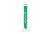 Monitorhalterung - Compulocks BrandMe stand - for tablet enclosure - brandable - white - with Lighting Kit - 140WLK01-EU