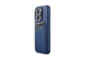 Handys - Cover & Cases - Mujjo iPhone 15 Pro Wallet Leather Case - Monaco Blue - MUJJO-CL-040-BL