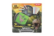 Kreativ-Spiele - World of Dinosaurs Sidewalk Chalk Dino with Stencils 10pcs. - 61044A