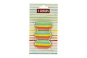 Utensilien zum Schreiben und Zeichnen - Wins Holland Erasers Rainbow 3 pcs - BTS038