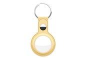 Handys - Anderes Zubehör - KeyBudz Leather Keyring for AirTag - Pastel Yellow - AT_S1_PYL