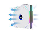 Gehäuselüfter - Lian Li UNI FAN TL Wireless LCD Reverse 3 pack - Gehäuselüfter - 120mm - Weiß - 33 dBA - G99.12RTLLCD1W3W.00