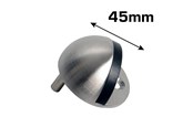 Halterungen & Scharniere  - Home>it door stop for floor Ø4.5 x 2.5 cm brushed steel - 13158