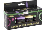 Kunst & Handwerk Ausstattung - Nassau Acrylic paint Glow In Dark 4*60ml - AR0763/GE