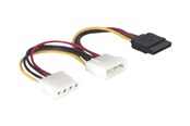 Stromkabel (Intern) - DeLOCK SATA Power to 4 PIN Internal Power - 10 cm - 60103