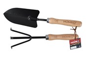 Gartengeräte - Home>it set with plant trowel & plant cultivator with wooden handle - 5708614920787