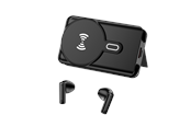 Powerbank (Akku) - DENVER Powerbank + Bluetooth Earbuds - Black Powerbank (Akku) - schwarz - 5000 mAh - PWE-5000B
