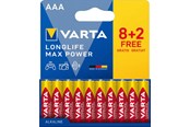 Batterien und Akkus - VARTA Longlife Max Power AAA - 10-Pack - 4703101710