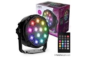 Musik - Party Funlight Projektør disko lampe med fjernbetjening Ø: 12.6cm - 605208