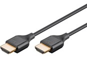 Display Kabel - Pro HDMI 2.0 Slim - Display Kabel - 1m - Schwarz - HDMI-HDMI-UHS-SLim-BL1