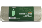 Reinigung - G.Funder Container garbage bags for 140 liter container clear plastic 10 bags per roll - standard quality - 5701137101404