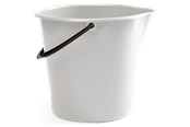 Reinigung - G.Funder Bucket 10 liters white Danish produced - 5701137195236