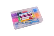 Kunst & Handwerk Ausstattung - Johntoy - Loom Bands Set in Storage Box 3000pcs. - 29651