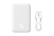Powerbank (Akku) - Baseus Magnetic Mini Air PPCXM06A 6000mAh 20W Power Bank with Simple Series USB-C Cable - White Powerbank (Akku) - Weiß - 6000 mAh - P10059002223-00