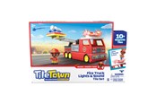 Bausets - Tile Town Firetruck Magnetic Tiles Building Vehicle Playset 11 pcs - 90314