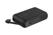 Powerbank (Akku) - Belkin BoostCharge power bank - with integrated cable - 24 pin USB-C - 20 Watt - 10000 mAh - BPB021HQBK