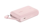 Powerbank (Akku) - Belkin BoostCharge power bank - with integrated cable - 24 pin USB-C - 20 Watt - 10000 mAh - BPB021HQPK