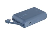 Powerbank (Akku) - Belkin BoostCharge power bank - with integrated cable - 24 pin USB-C - 20 Watt - 10000 mAh - BPB021HQBL
