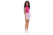 Dolls & Accessories - Barbie Fashionistas Doll #215 With Black Straight Hair & Iridescent Skirt - HRH13