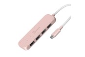 USB-Hubs - j5create JCH341ER - USB-C to 4-Port Type-A Hub USB-Hubs - USB 3.2 - 4 - Pink - JCH341ER-N