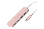 USB-Hubs - j5create JCH342ER - hub - eco-friendly USB-C - 4 ports USB-Hubs - 4 - Pink - JCH342ER-N