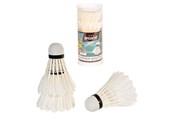 Fußball und Ballspiele - SportX Shuttle Feathers White in Case 3 pcs. - 2004249