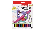 Utensilien zum Schreiben und Zeichnen - Bruynzeel - Kids Triple Felt-tip Pens 10 pcs. - 60123010