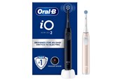 Elektrische Zahnbürsten - Oral-B Elektrische Zahnbürste iO2 Duo Night Black / Calm Pink - 8700216612470