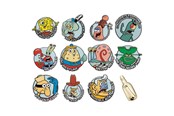 Merchandise - FaNaTtik - SpongeBob SquarePants Mystery Pins CDU - Pin / Button - V-SB15-CDU