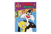 Kreativ-Spiele - Boek Specials Nederland BV Warner Bros Color Coloring Book Looney Tunes with Stickers - 8716745023977