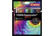 Utensilien zum Schreiben und Zeichnen - STABILO Aquacolor - Watercolor Colored Pencil - ARTY - Set 24 Pcs. - 1624/1-20