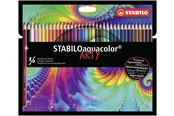 Utensilien zum Schreiben und Zeichnen - STABILO Aquacolor - Watercolor Colored Pencil - ARTY - Set 36 Pcs. - 1636-1-20