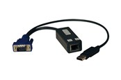 Repeater, boosters, bridges & Transceiver - Eaton Series USB Single Server Interface Unit Virtual Media KVM Switch HD15 USB RJ45 TAA - B078-101-USB-1