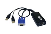 KVM Kabel - Eaton Series USB (2) Server Interface Unit Virtual Media KVM Switch HD15 USB RJ45 - B078-101-USB2