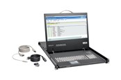 Bildschirm - 19" Eaton Series Rack Console 1URM DVI VGA for KVM Switch 19" LCD 1080p Rackmount TAA - B021-000-19-HD2