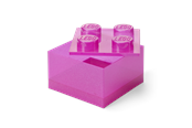 Kinderzimmer - LEGO Storage Brick 4 Top Lid Glitter Medium Violet - 40090801
