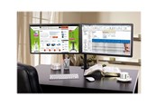 Monitorhalterung - IC INTRACOM TECHly stand - for 2 LCD displays - black - ICA-LCD 382-D
