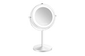 Kosmetik Spiegel - Gillian Jones Double-Sided Wall Mirror in White with LED Light - x1/x10 Magnification - 10384-90