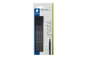 Utensilien zum Schreiben und Zeichnen - Staedtler Fineliner triplus rPP black 4pc Bl - 334-9 BK4