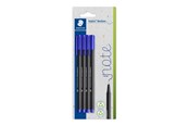 Utensilien zum Schreiben und Zeichnen - Staedtler Fineliner triplus rPP blue 4pc Bl - 334-3 BK4