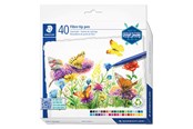 Utensilien zum Schreiben und Zeichnen - Staedtler triplus color rPP 40 pcs cardboard box assorted colours - 323 C40-C