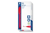 Utensilien zum Schreiben und Zeichnen - Staedtler Ballpoint pen ball 4320 10 pcs M red - 4320 M-2