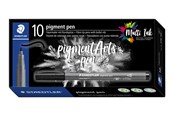 Utensilien zum Schreiben und Zeichnen - Staedtler pigment pen intense black 10 pcs. - 376-99