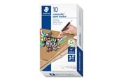 Utensilien zum Schreiben und Zeichnen - Staedtler Acrylic marker Lumocolor.10 pcs black - 349-9