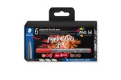 Utensilien zum Schreiben und Zeichnen - Staedtler pigment brush pen Reds&Browns 6pcs - 371 C6-7