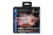 Utensilien zum Schreiben und Zeichnen - Staedtler pigment brush pen PortraitCol 12pcs - 371 C12-4