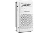 DAB, Netzwerk und Radiowecker - Sangean Pocket Radio with Built-In Speaker - AM/FM - Weiß - A500478